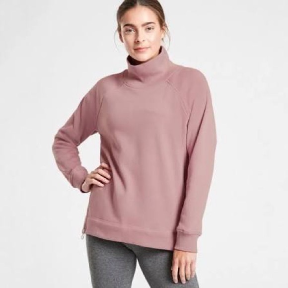 Athleta Tops - Athleta ‘Cozy Karma’ Side Zip Funnel Neck Plush Interior Sweatshirt - Women’s S